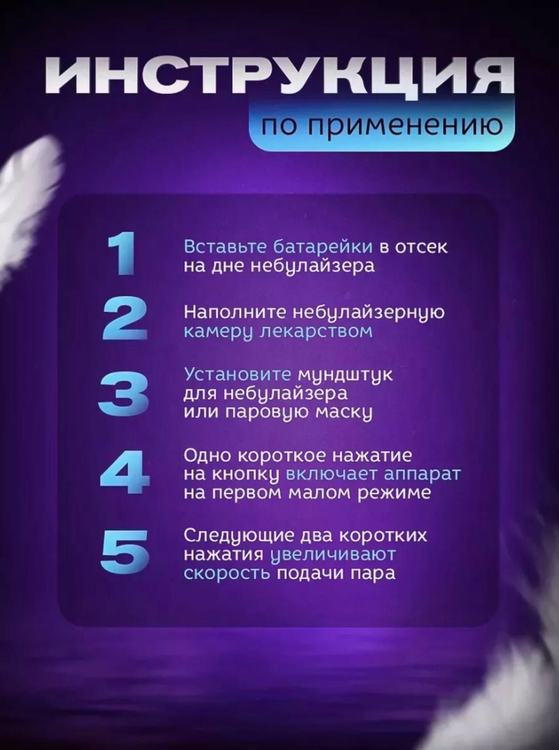 Ингалятор .Портативный небулайзер для ингаляции детей и взрослых