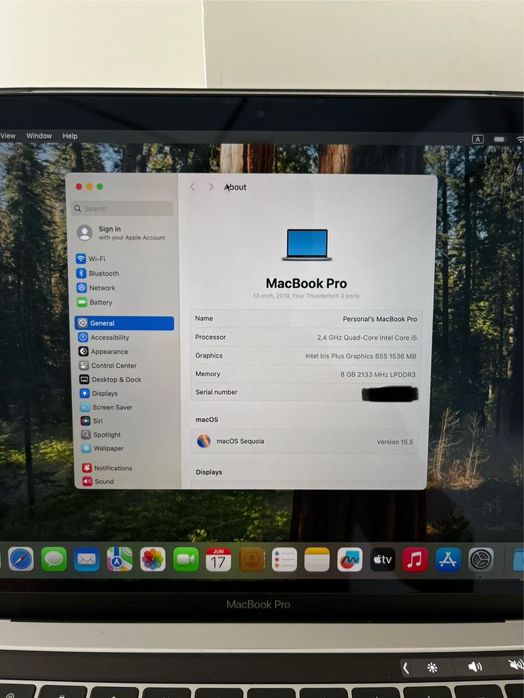 MacBook Pro 13' 2019 (8Gb/256Gb)