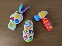 Chicco телефон, ключница и молоток Fisher price