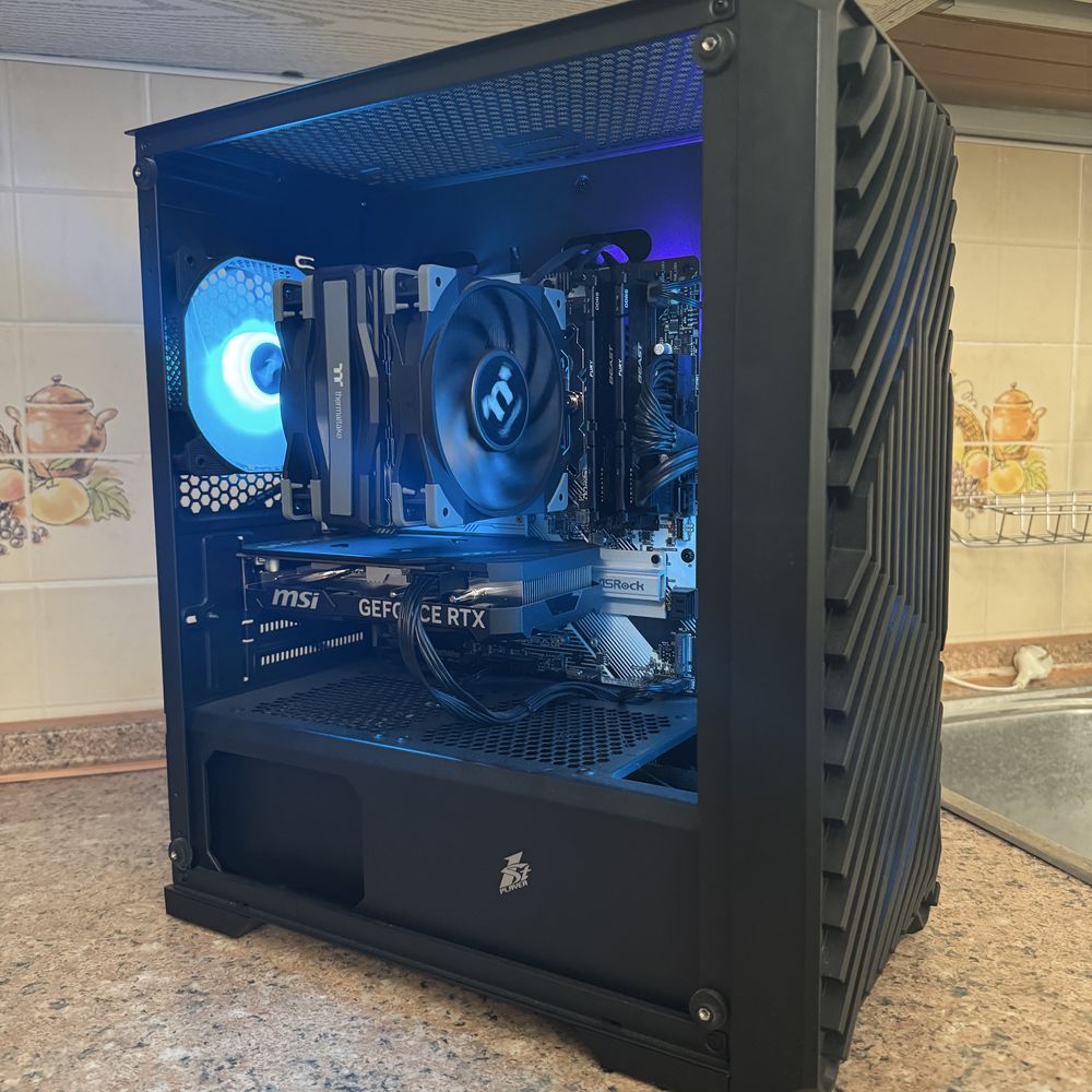 Мощный игровой ПК R7 8700f + RTX 4060 + монитор