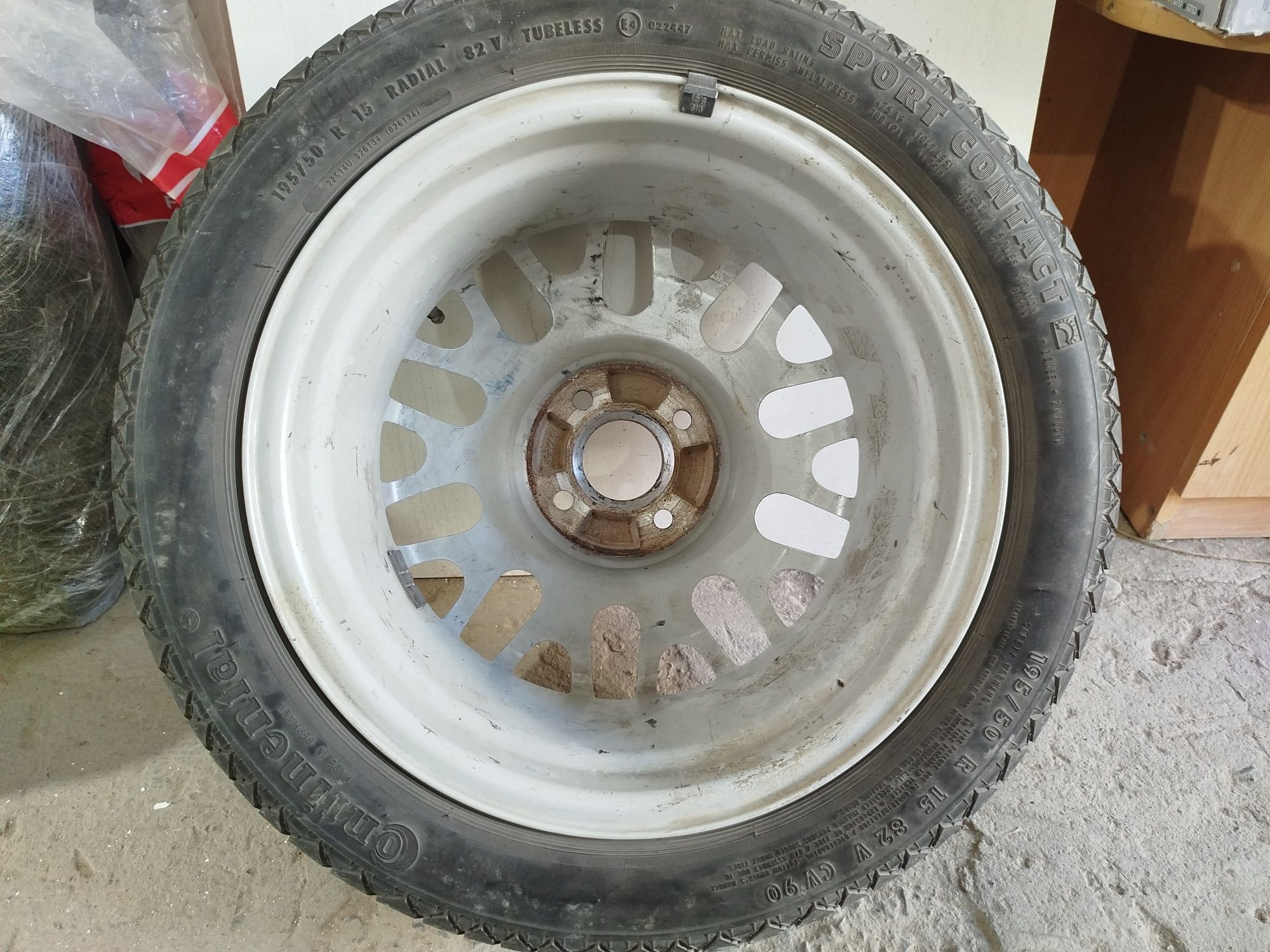 Диск 1 шт. BBS от Volkswagen R15 с резиной Continental 195/50 R15