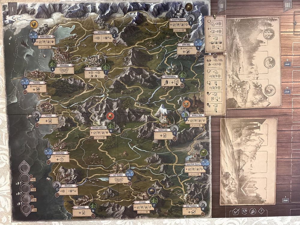 Настольная игра. Ведьмак. Старый Мир. Witcher. Old World