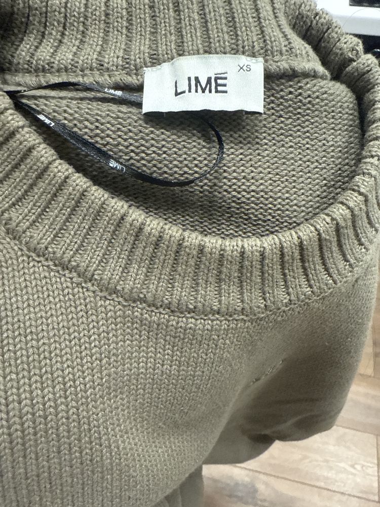 оливковый свитер lime