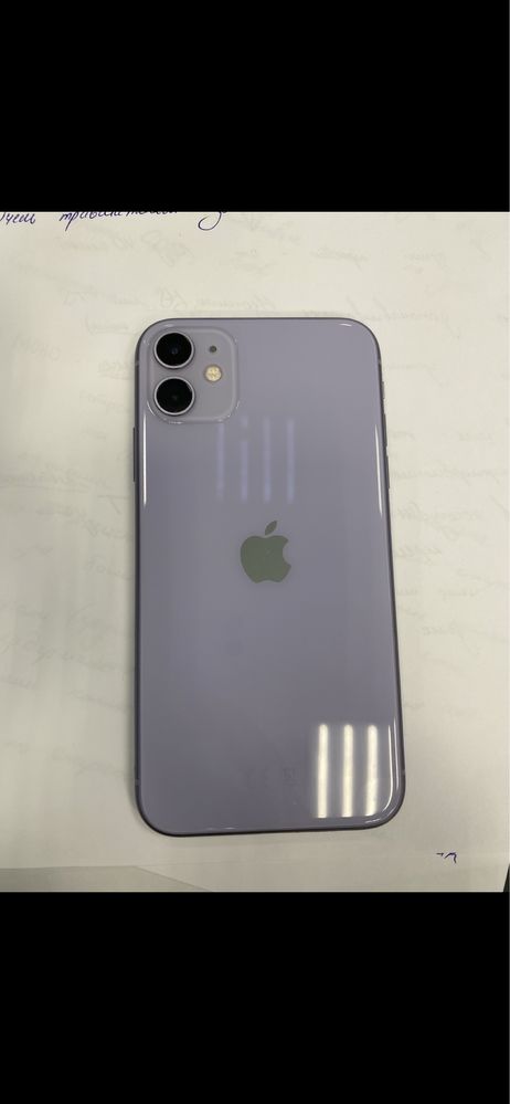 Iphone 11 б/у 128 гб фиолетовый (лавандовый)