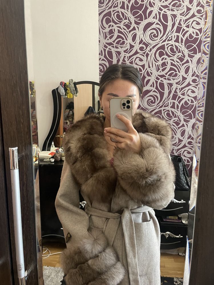 Натуральное пальто из Альпаки Турция/Италия
