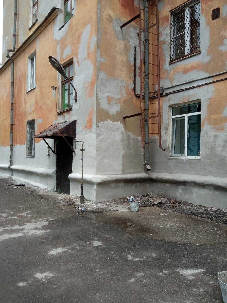 Шпаклевка, фасад, ремонт фасада, отделочные работы, покраска домов