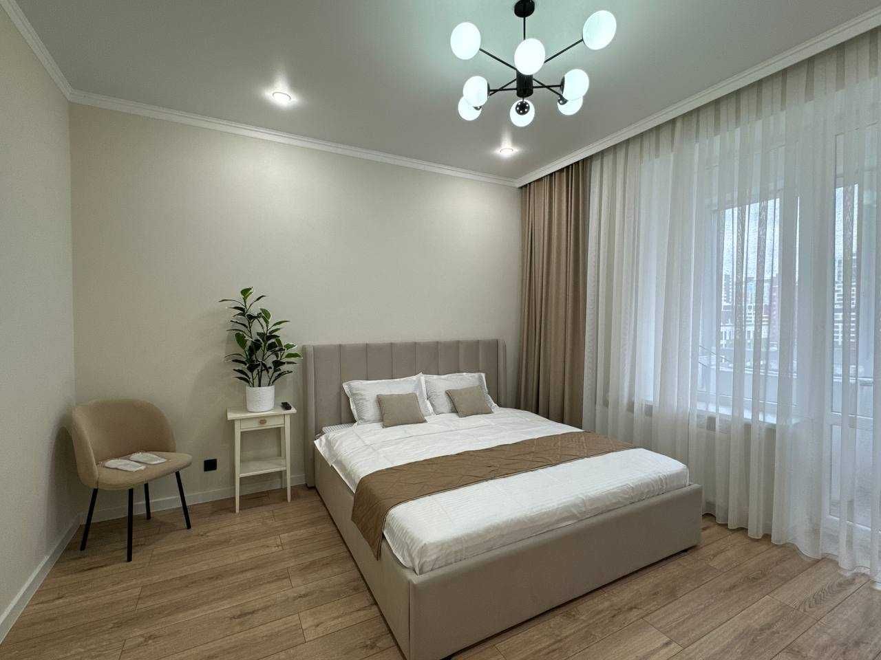 ЖК Sezim Qala SENIM, Квартира посуточно, 1 ком. левый берег, Фото 100%