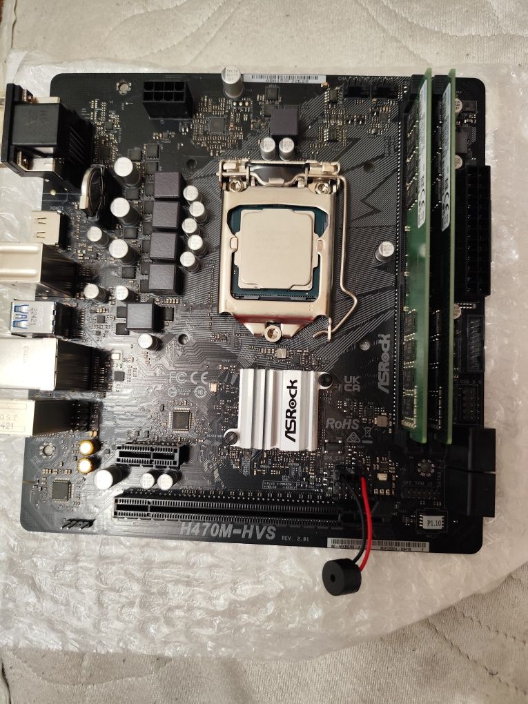Продам комплект H470+ i3 10100f+ozu 16gb