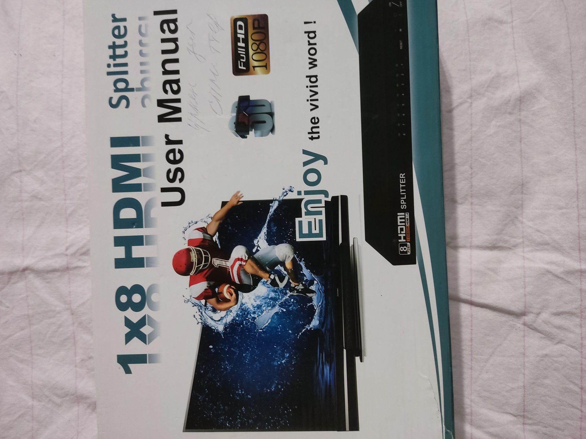 HDMI сплиттер 1×8 портовый