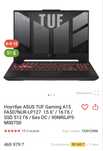 Новый Игровой Ноутбук ASUS TUF Gaming A15
