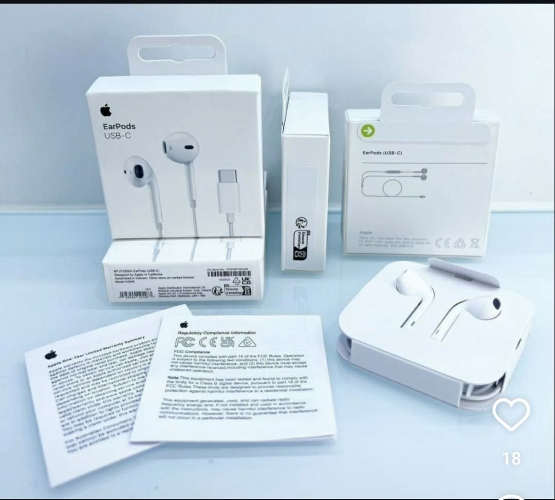 Наушники EarPods iphone 14, 15