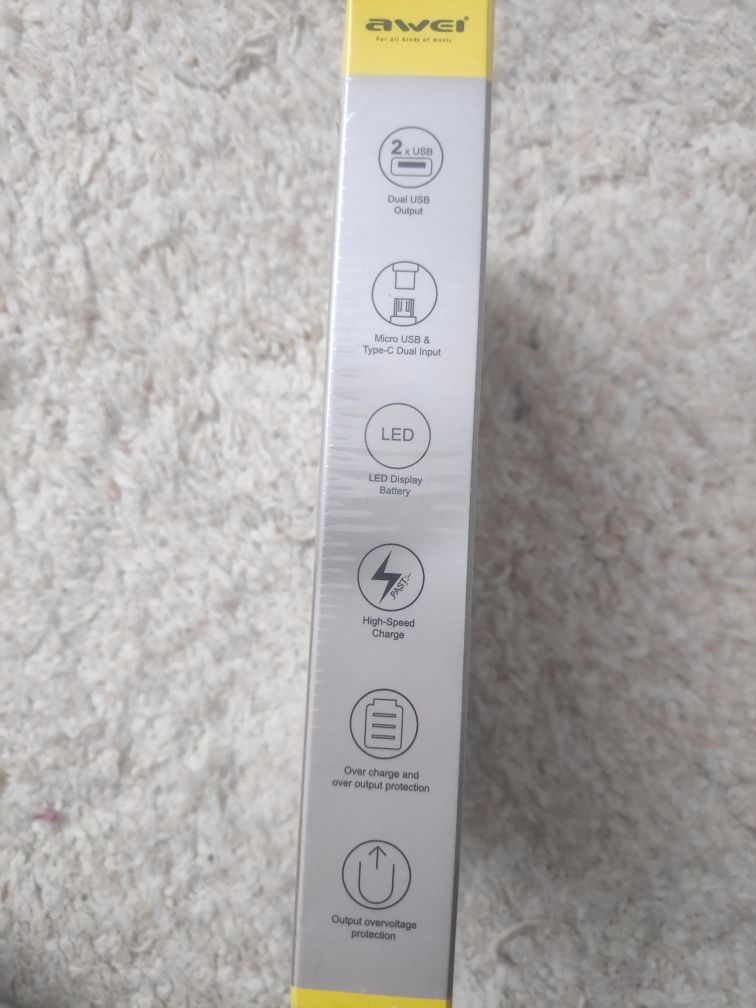 Power bank "awel" новый 10000mah