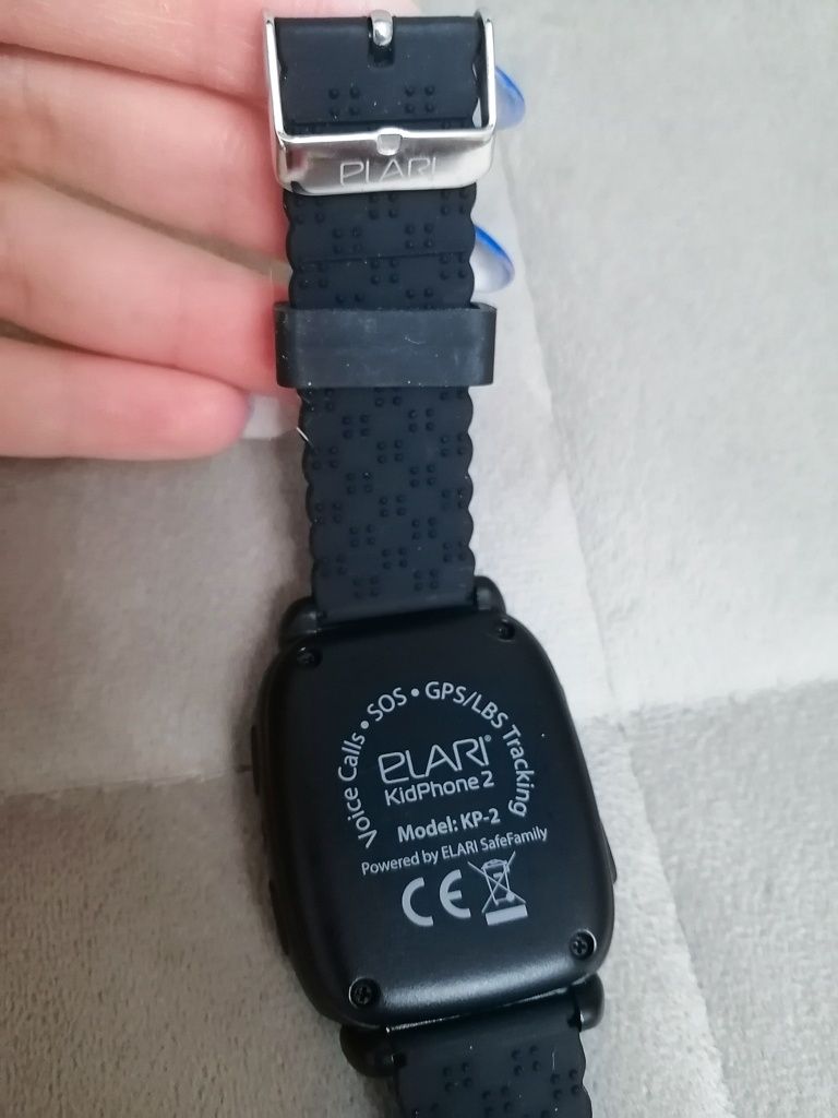 Детские смарт часы с GPS-трекером Elari KidPhone 2 Black (KP-2B)