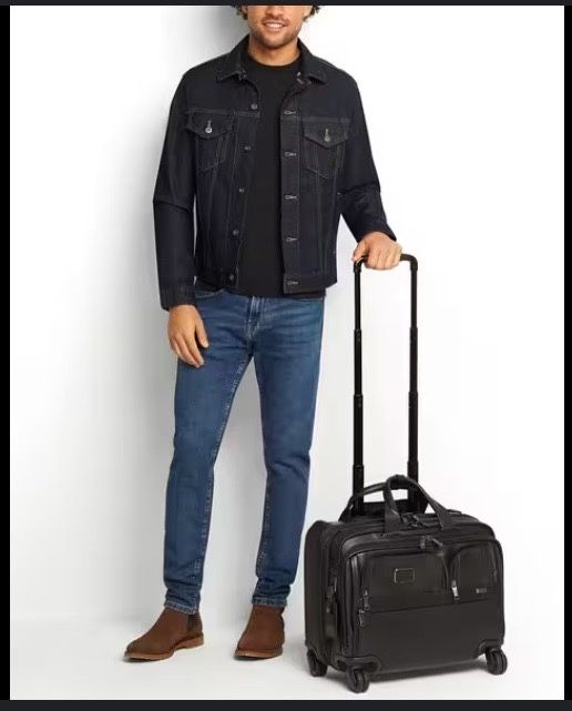 TUMI Black Nylon Alpha Deluxe Laptop Briefcase (Pilot/Doctor bag)