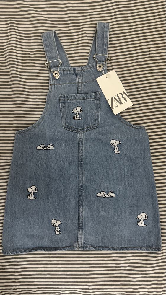 Zara джинсовый комбинезон 3-4 года 104 размер