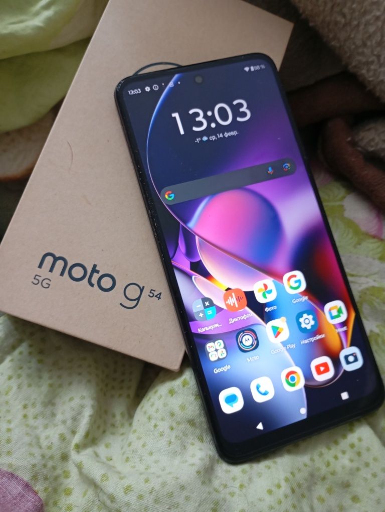 Motorola 256 гб 5g (мото g54) телефон смартфон