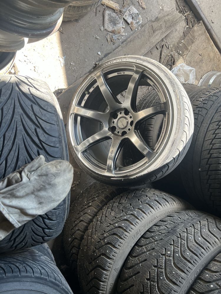 Диски Work Emotion T7R 5x114.3 R19. Ковка! Original Japan! Разношир