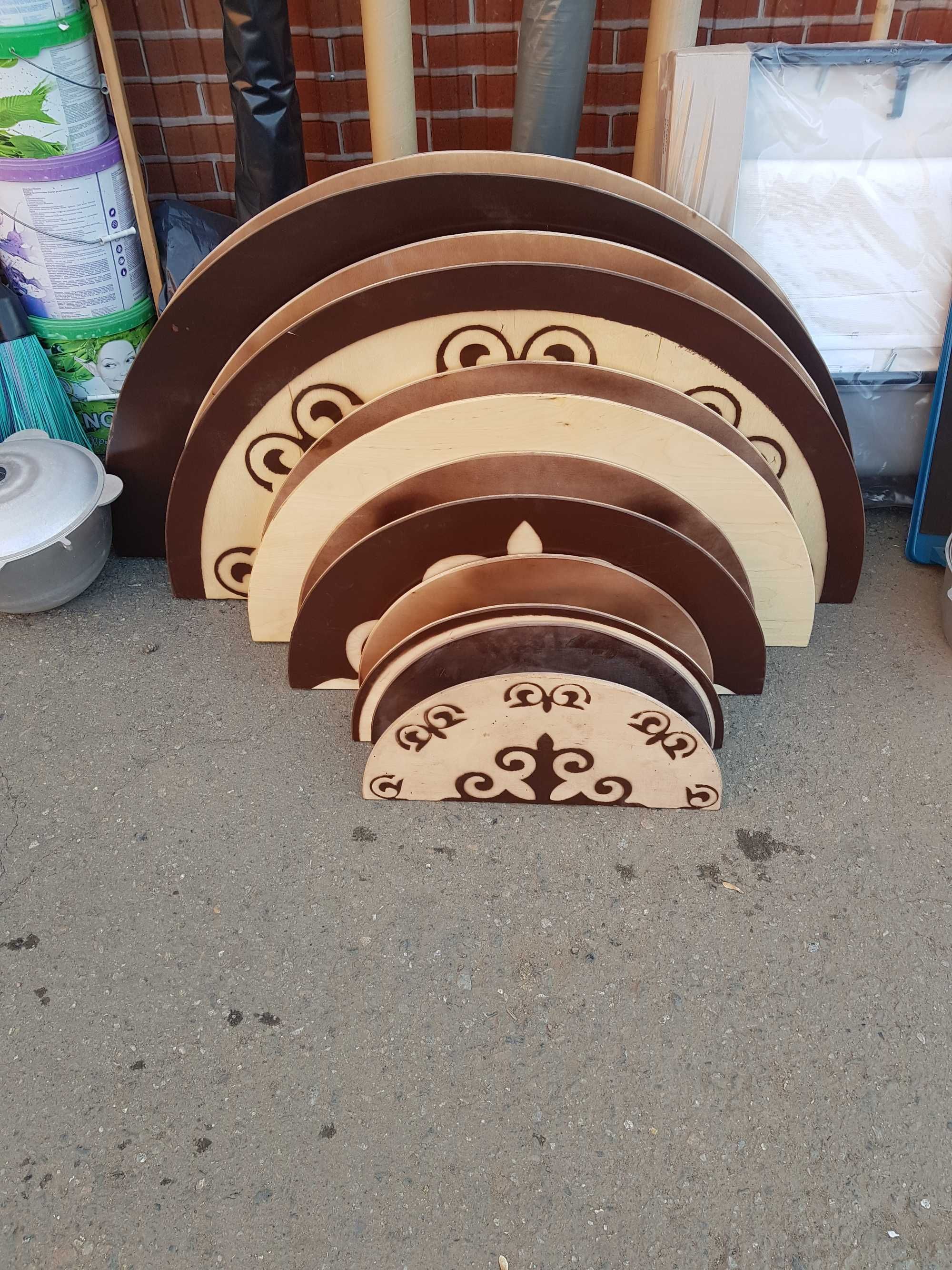 казахские круглые складные столы