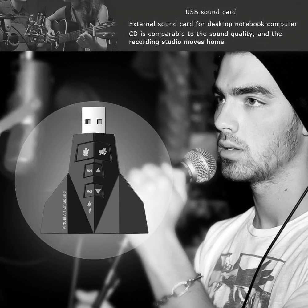 Внешняя звуковая карта USB.