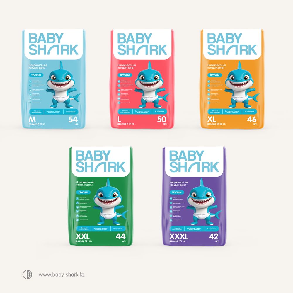 Подгузники/ трусики BABY SHARK