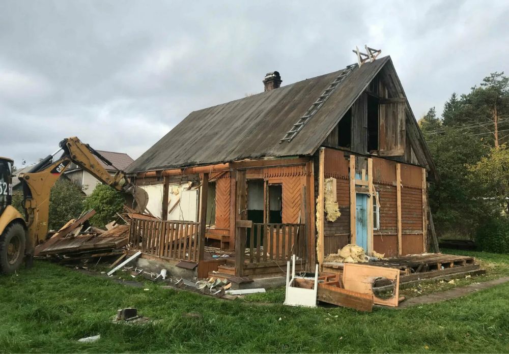 Снос домов. Демонтаж зданий. Очистка участков