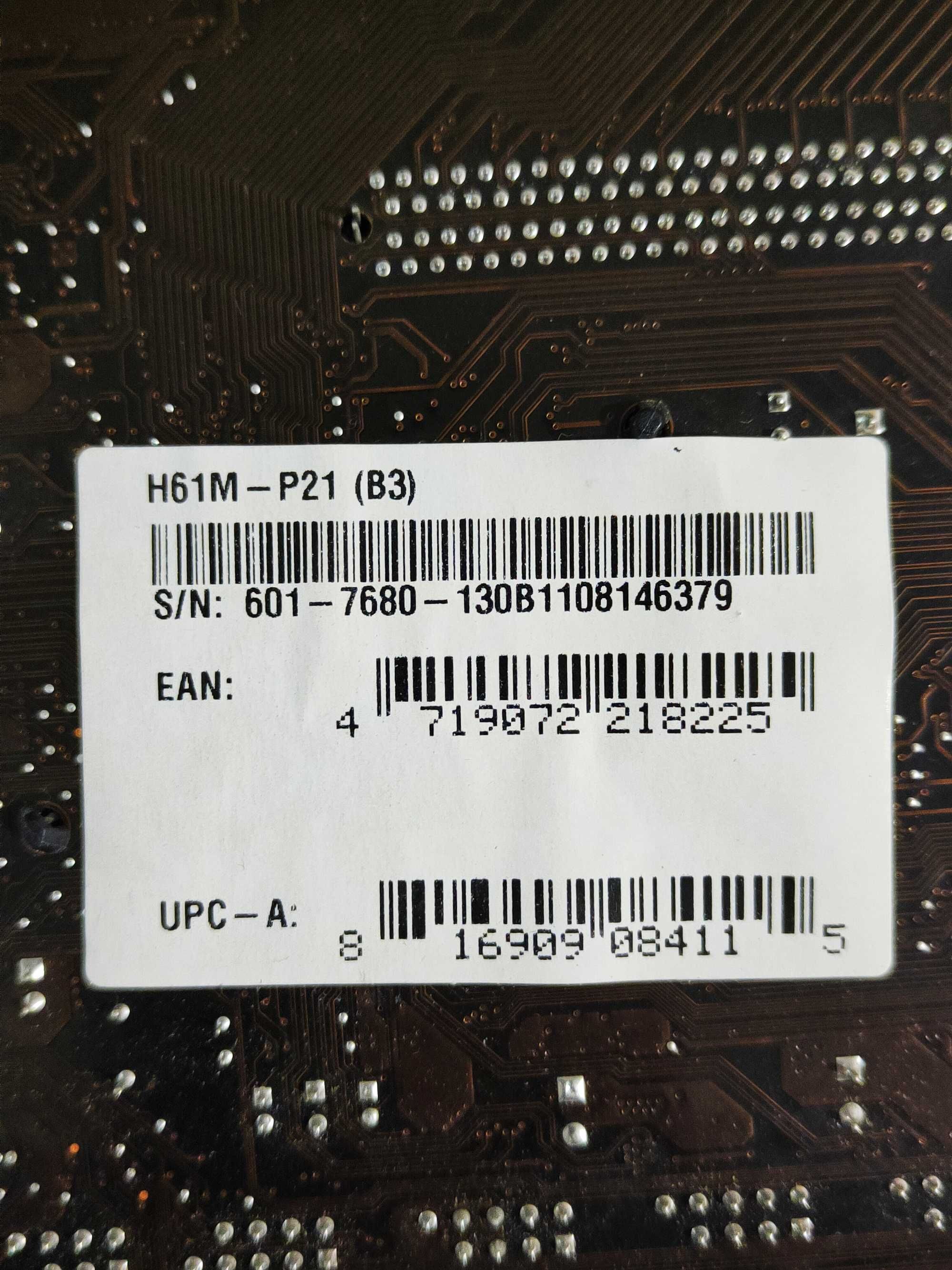 Материнская плата msi сокет 1155 с процессором intel i3 + кулер