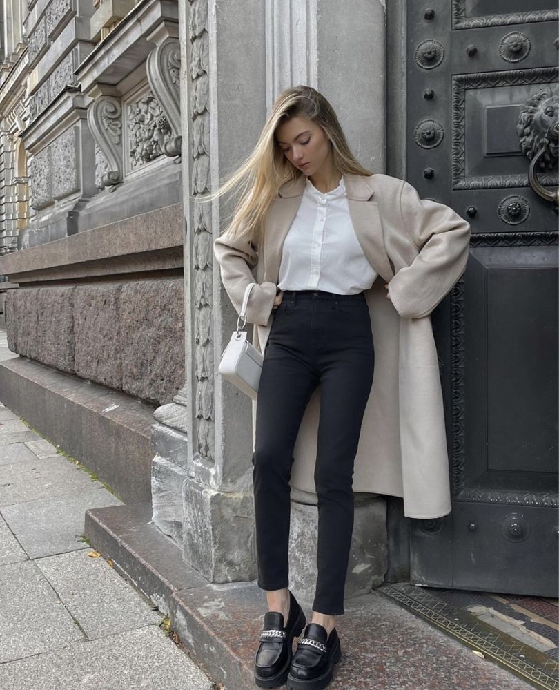 Пальто Uniqlo юникло женское новое белое светлое бежевое