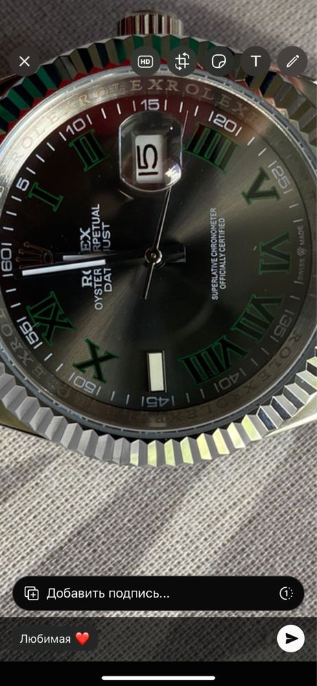Rolex Datejust  Отличное состояние, полный комплект, Rolex Wimbledon