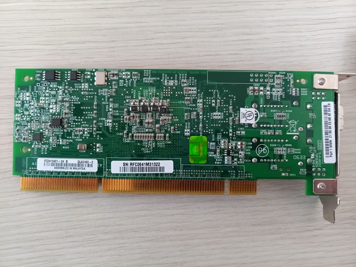 Адаптер QLogic PCI-X 266MHz 4Gb QLA2460-E Fibre Channel