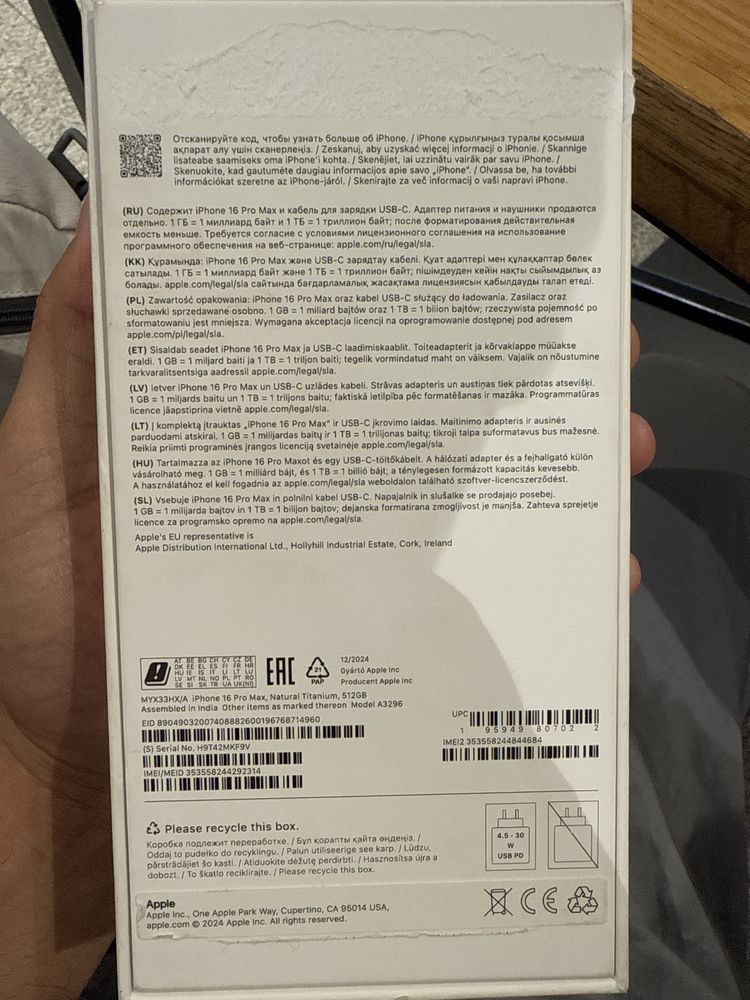 Iphone 16 pro MAX 512