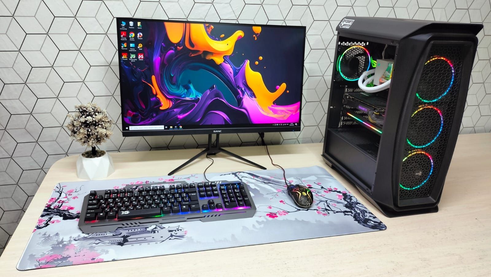 Core i5, GTX 1660 Super 8Gb, Ram 16Gb, SSD 240Gb, HDD 1Tb, 165GHz