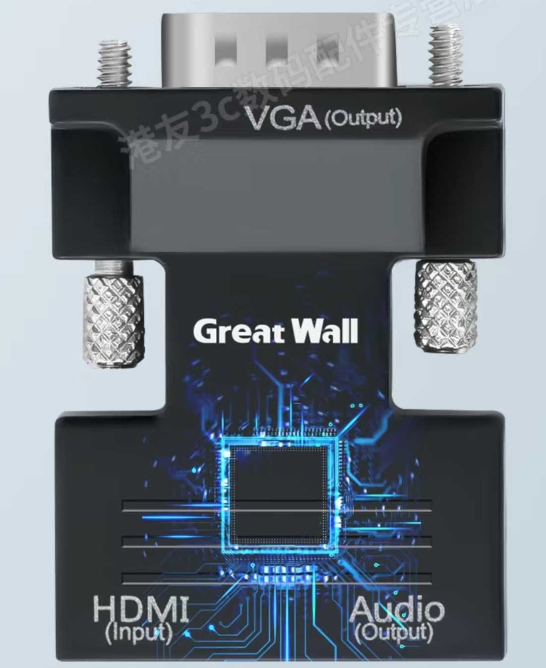 Адаптер переходник HDMI-VGA с аудиовыходом и кабелем