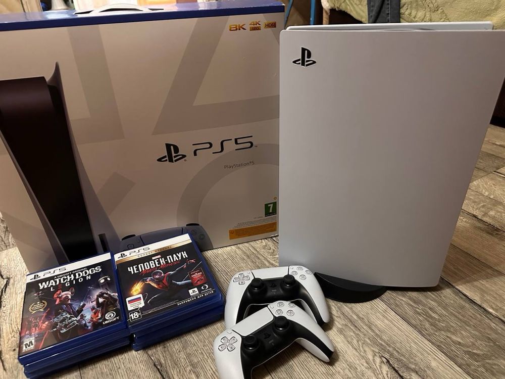 Play Station 5+ геймпады+игры