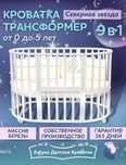 Детская кроватка круглая, овальная с матрасом