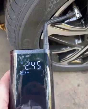 Компрессор автомобильный портативный. Насос беспроводной. 6000 mAh