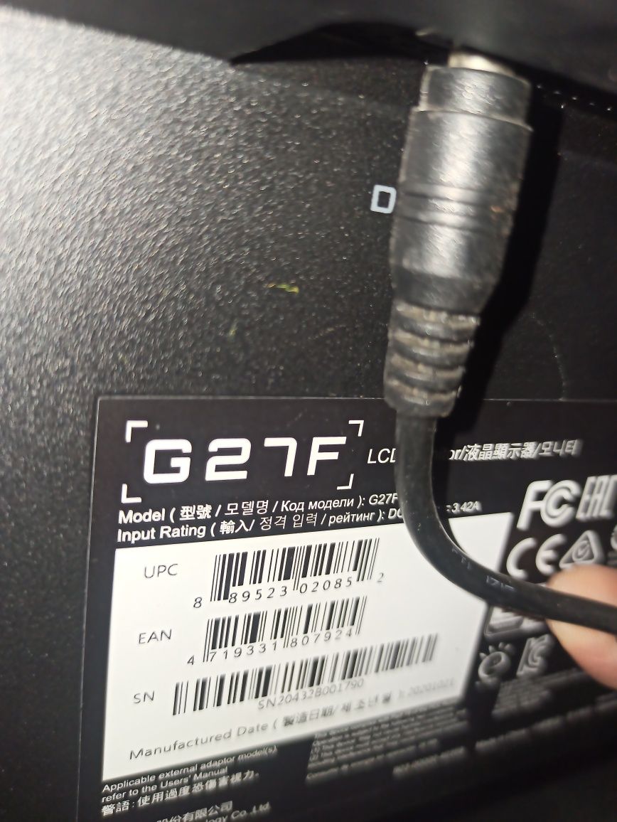 27" Монитор Gigabyte G27F FHD 144hz
