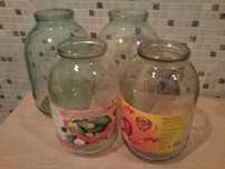 Банки стеклянные 1-2-3 литра