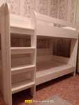 Продам.  Двухъярусная кровать белый  б/у, 40тыс.тг