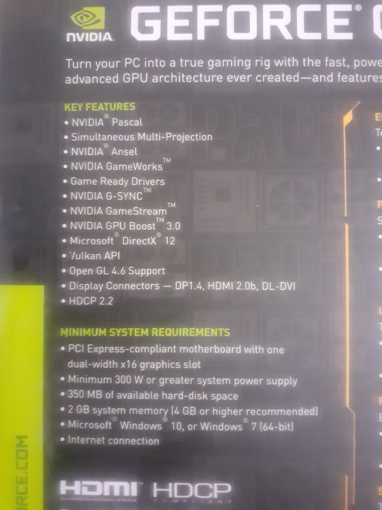 Видио карта Palit GEFORCE GTX 1050ti