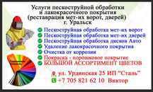 Пескоструйная обработка.
