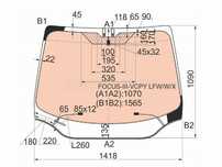 Стекло лобовое с полным обогревом FORD FOCUS III 4/5D 11-19 Ford Focus
