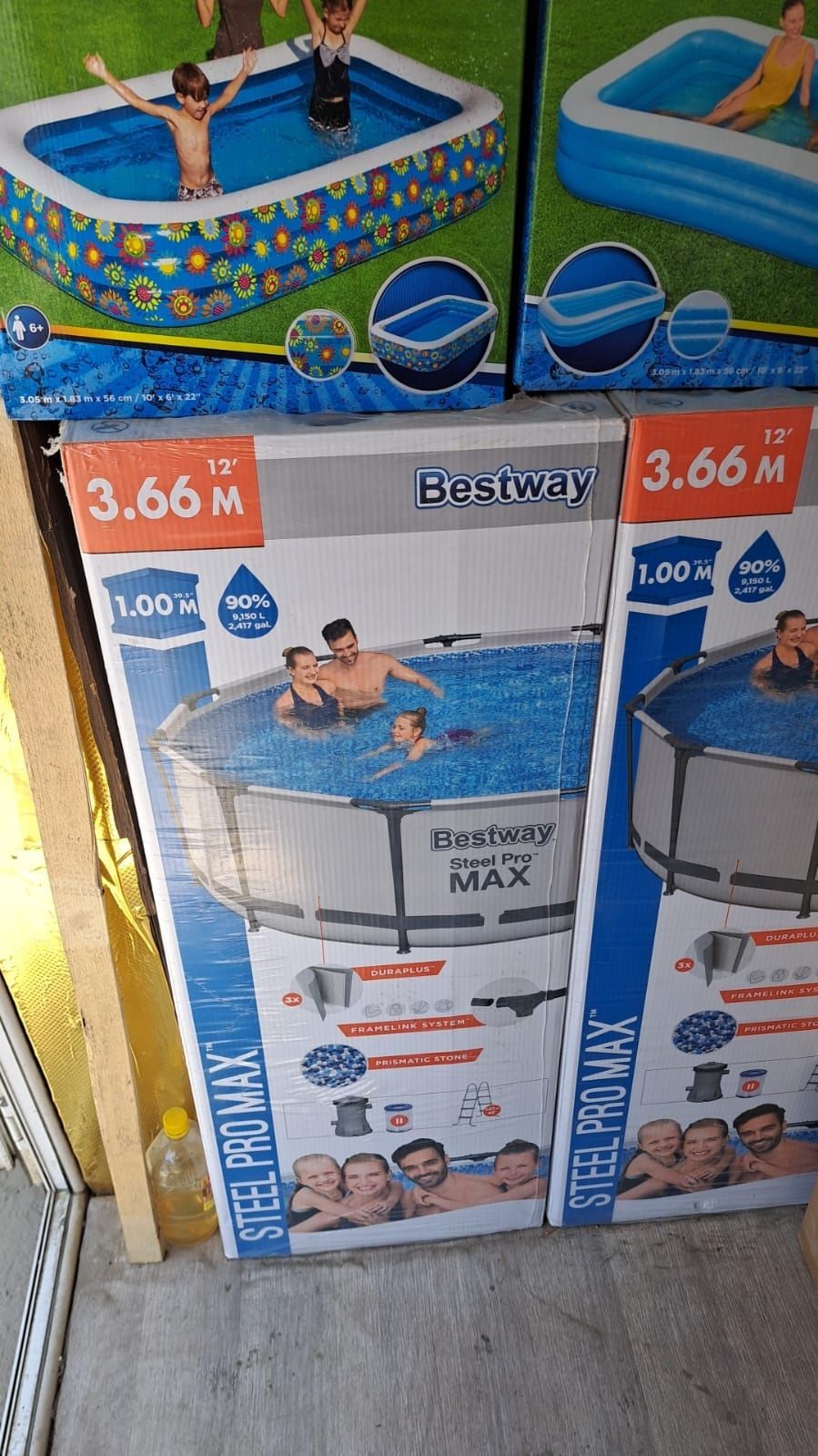 Бассейн Каркас Фильтр Насос Лесница Вода К
