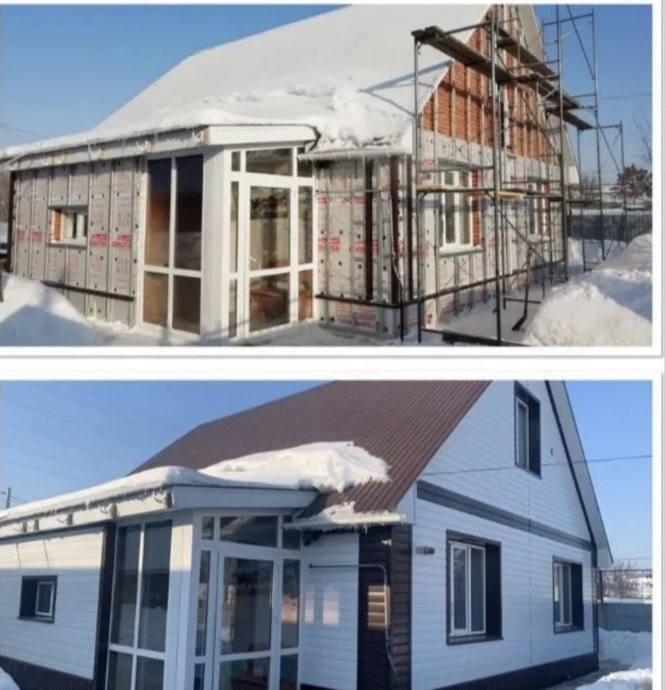 Фасадные работы, отделка дома, строителные работы, любой сложности.