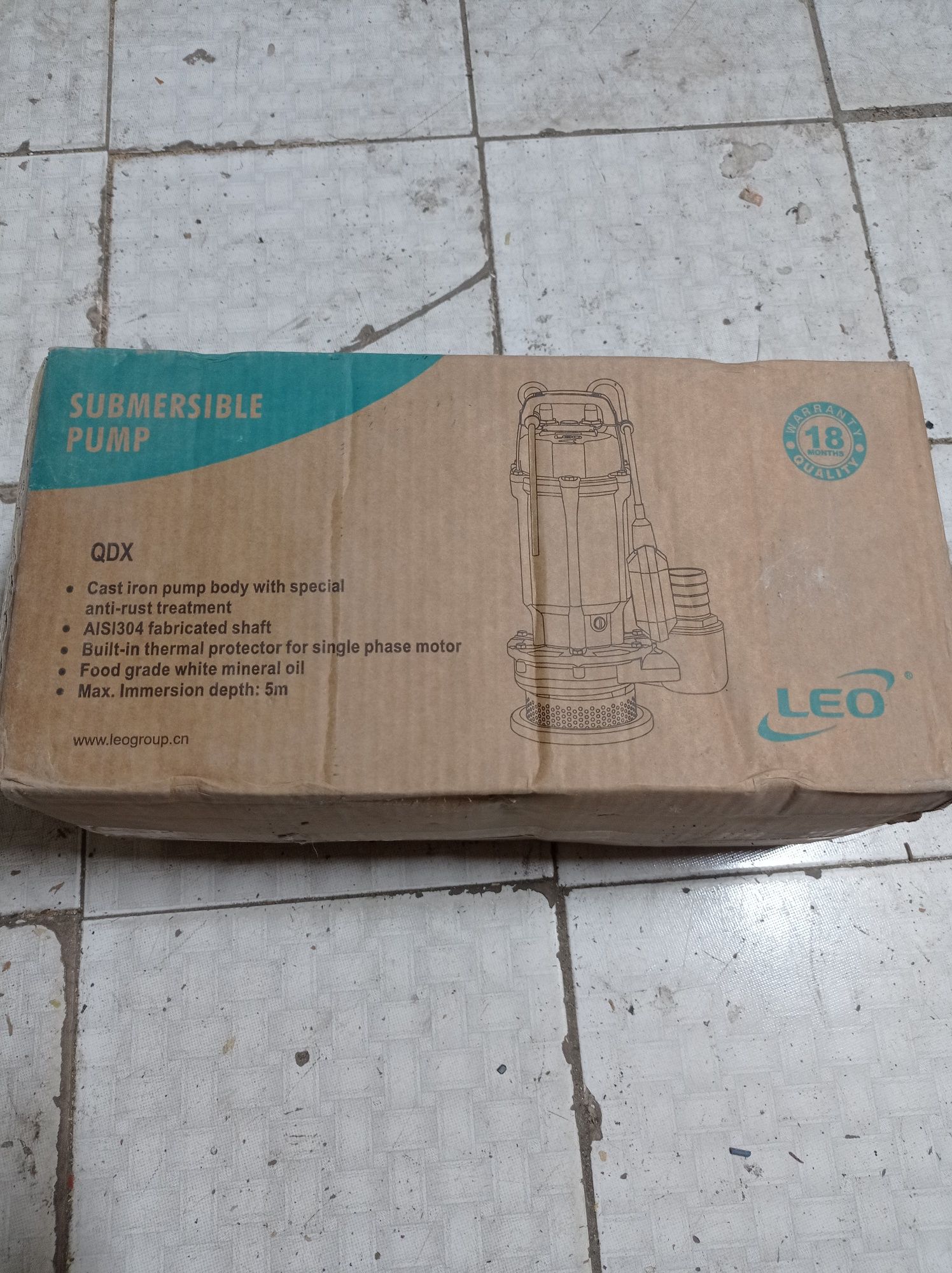Продам дренажный насос LEO QDX 10-10-0,55A