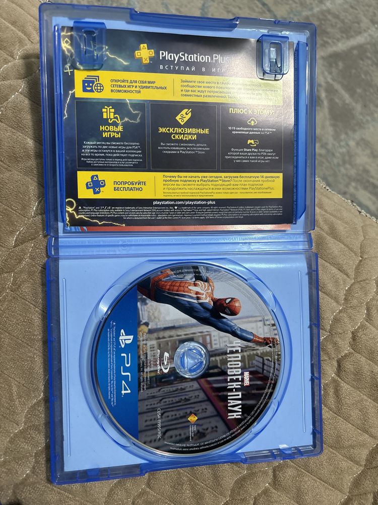Продам игру “Человек паук 1’’ подходит для PS4 и PS5