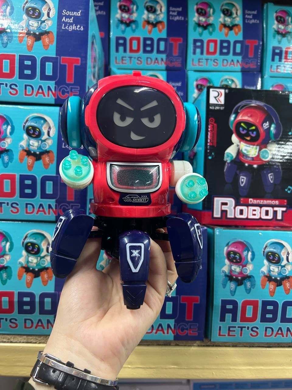 Игрушки, робот, осьминог, игрушка