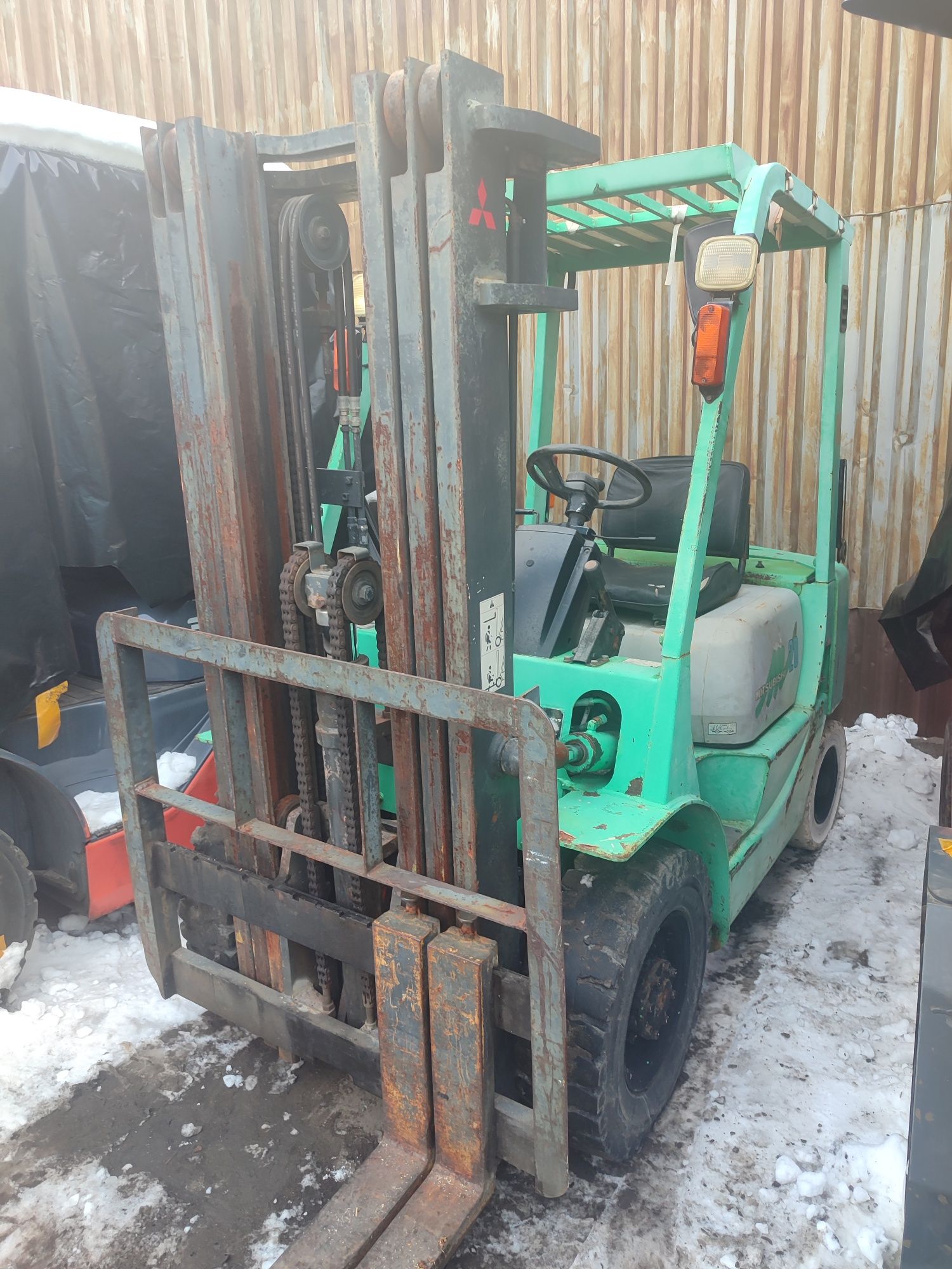 ЯПОНСКИЙ погрузчик Mitsubishi FG15 автомат
