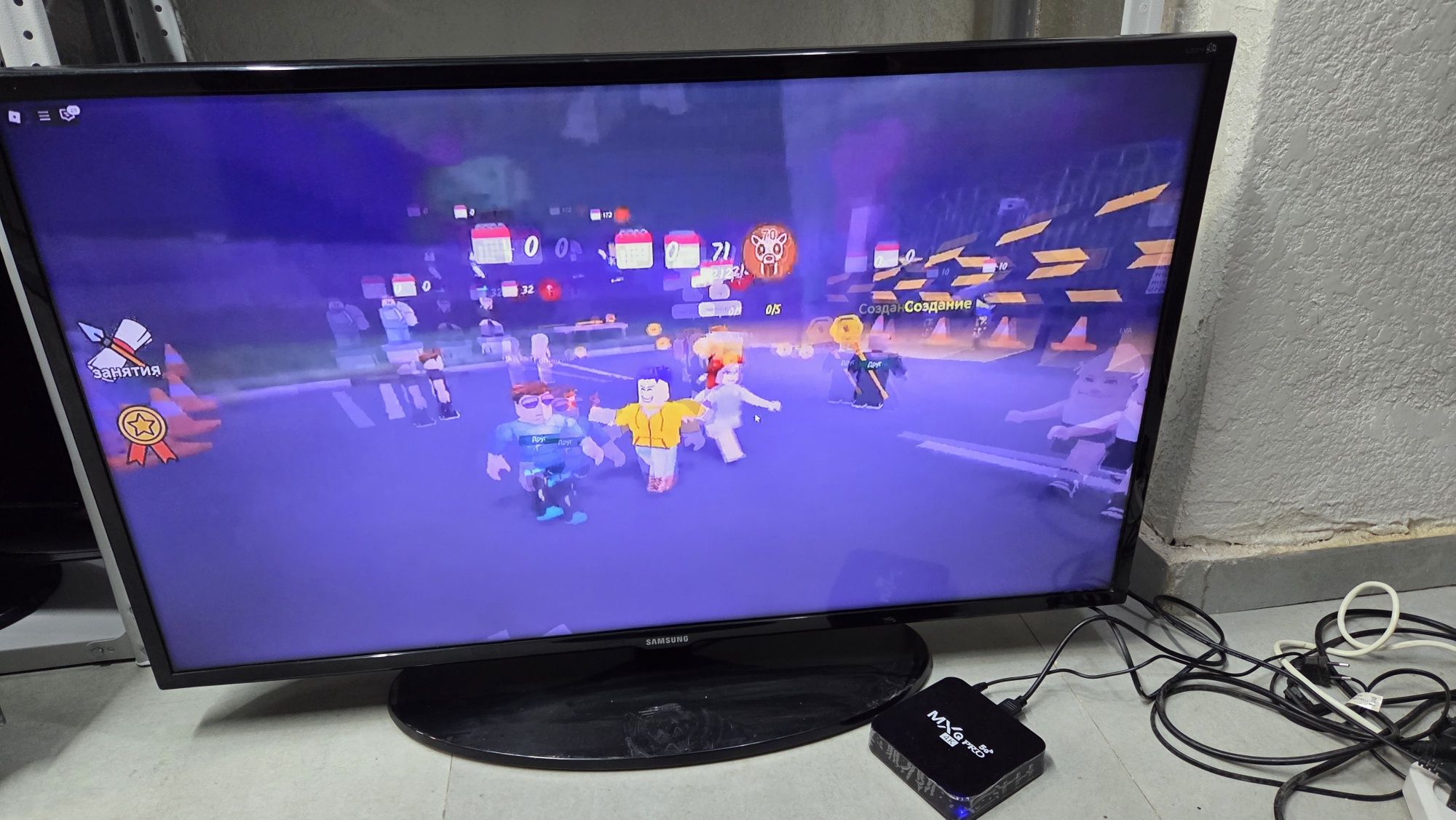 *️⃣ОРИГИНАЛ Самсунг Led Tv Диогональ 102см + Android Приставка/ QTV