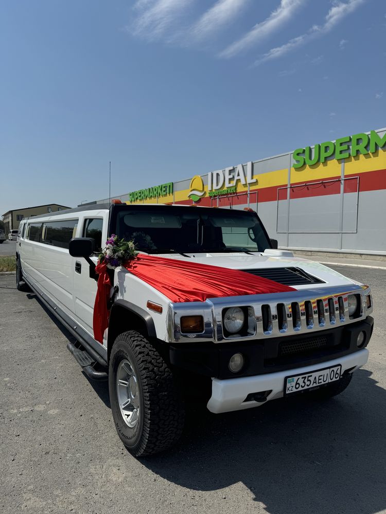 Аренда лимузина, HUMMER H2, выписка из роддома, свадьба, кортедж,прока