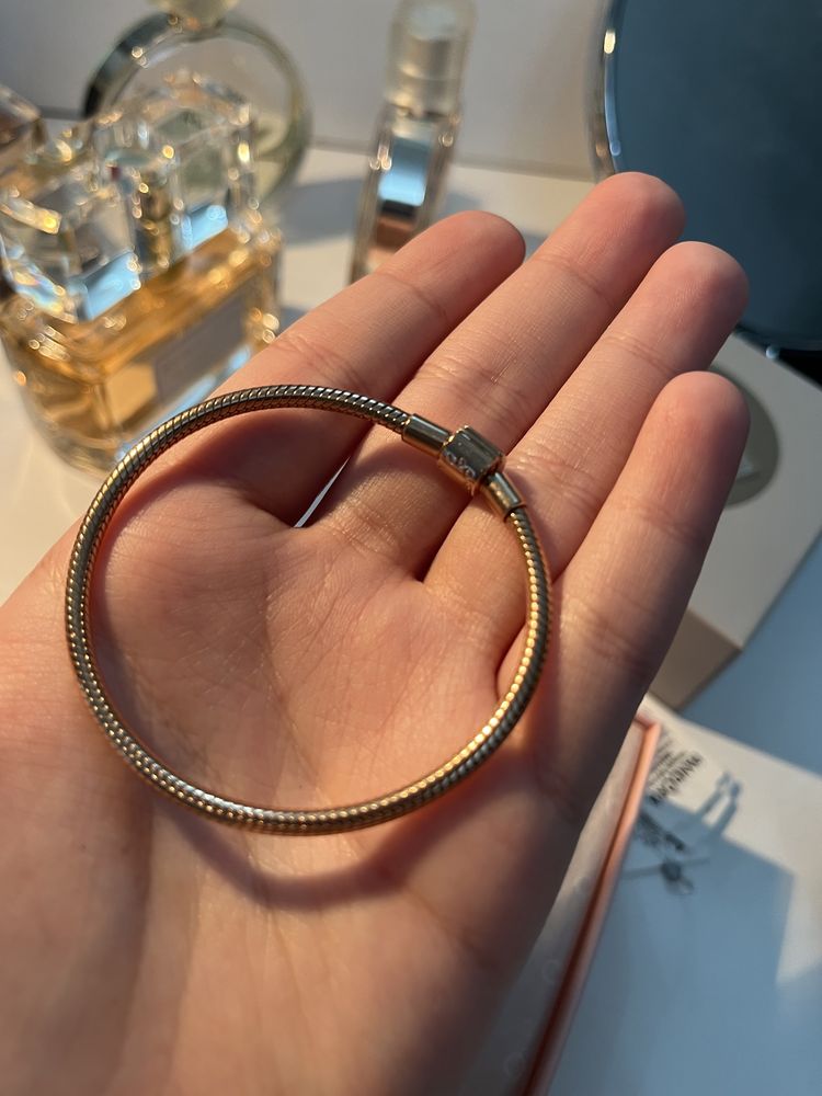 Оригинал Pandora браслет (Розовое золото)